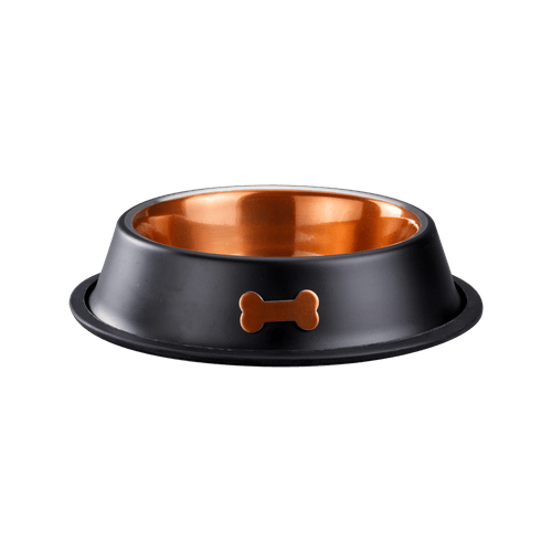 Comedero Antideslizante Negro Cobre