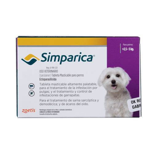 Antiparasitario Externo Para Perro Simparica Caja 1 Tableta