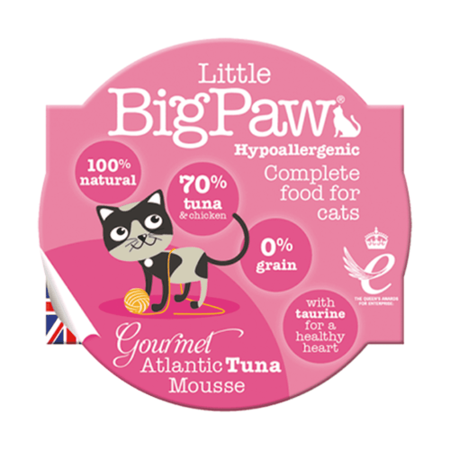 Comida Para Gato Little Big Paw  Gourmet Atlantic Atun 85 Gr Caja X 8 Unds