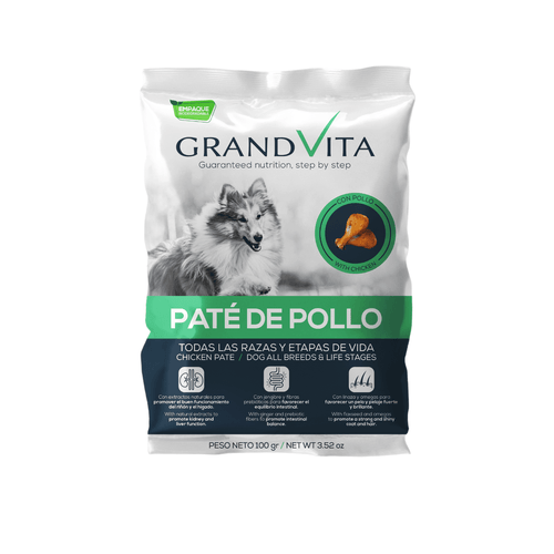 Alimento Humedo Grand Vita De Pollo Para Perro 100 Grs
