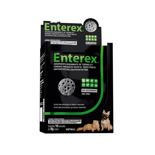 Enterex Absorvente Para Toxinas Y Venenos Para Perros y Gatos