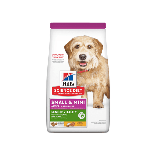 Comida Para Perro Hills Senior Vitality Razas Pequeñas Y Mini Pollo