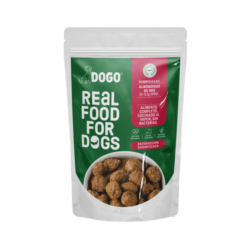 Comida Para Perro Dogo De Albondigas Sabor Res