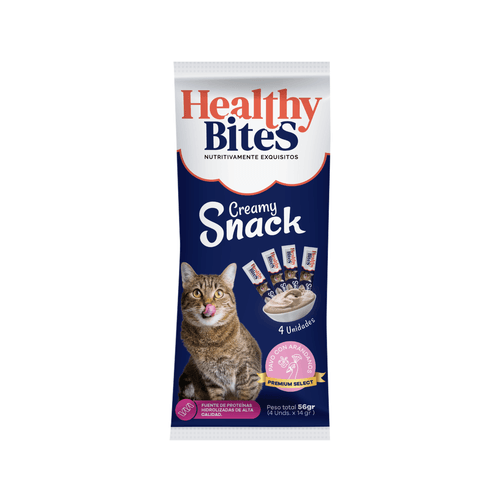 Healthy Bites Cream Gato (Pavo y Arandanos) Sobre por 4 unidades