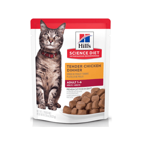 Comida Húmeda en  pouch para gato adulto platillo de pollo