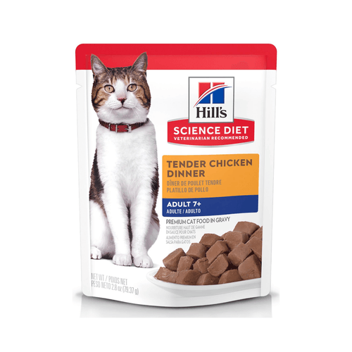 Comida Húmeda en  pouch para gato senior platillo de pollo